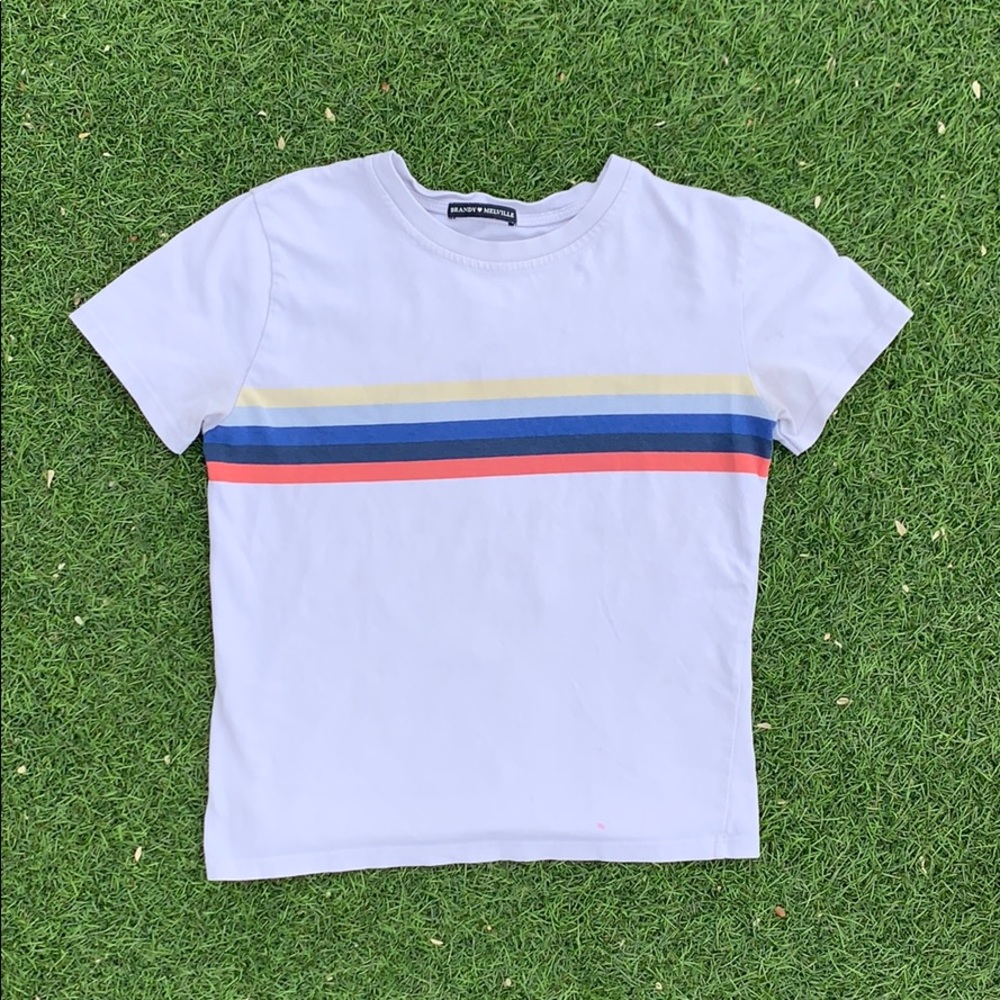 striped brandy melville top/shirt